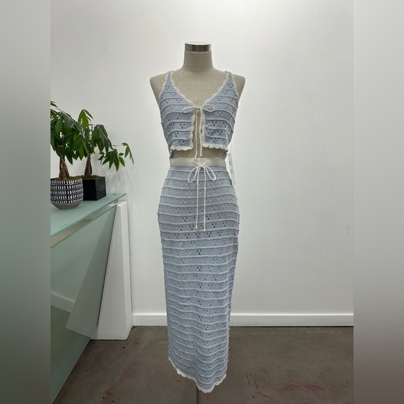 Honey mango two piece crotchet set - Picture 1 of 8